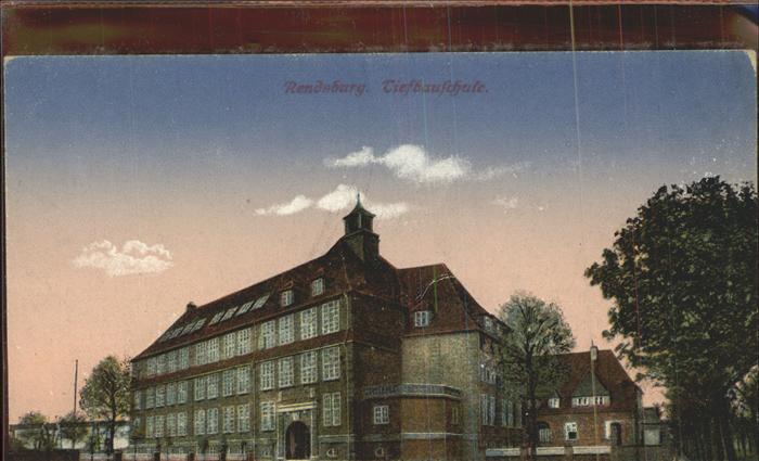 Rendsburg Tiefbauschule H. Ahrens Korbwarenfabrik