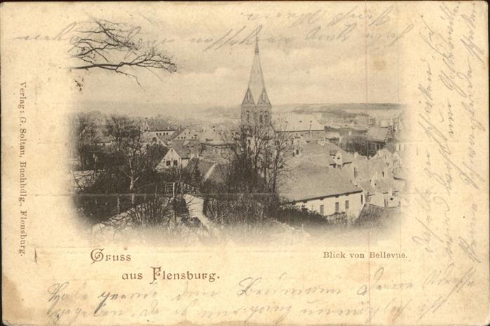 Flensburg Blick von Bellevue