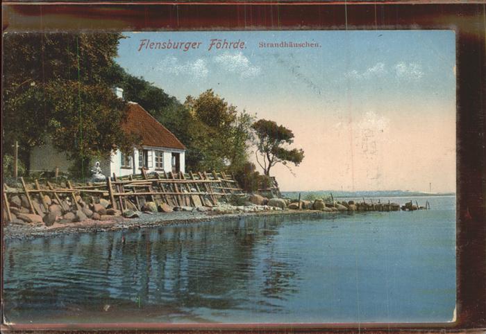 Flensburg Foerde Strandhaeuschen