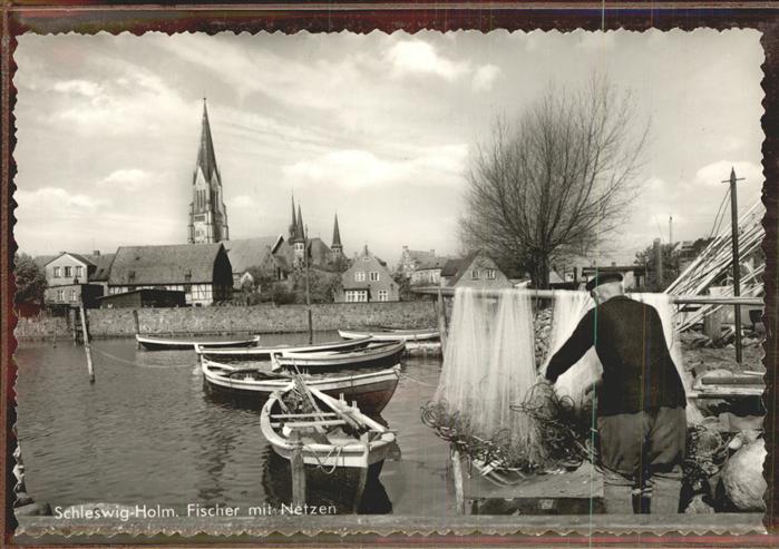 Schleswig Holstein Holm Fischer Netze Boote