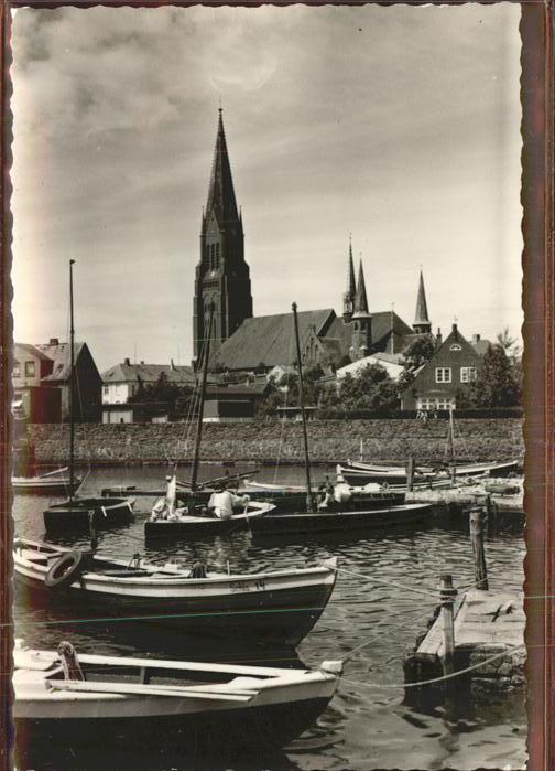 Schleswig Holstein Hafen Boote Dom