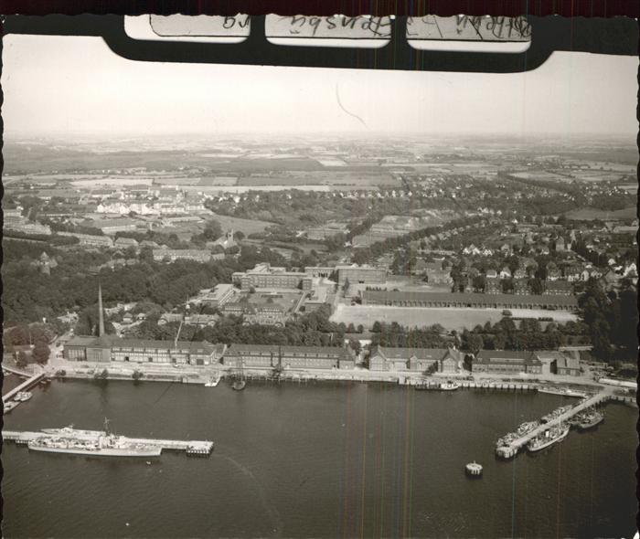 Flensburg Fliegeraufnahme Hafen