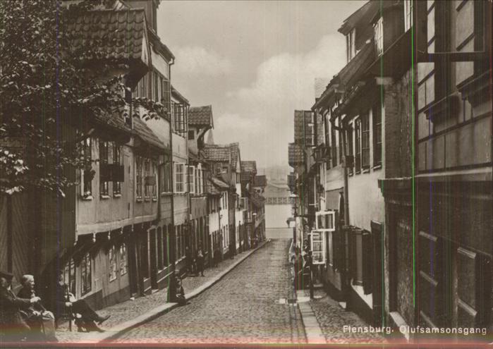 Flensburg Olufsamsonsgang alte Gasse