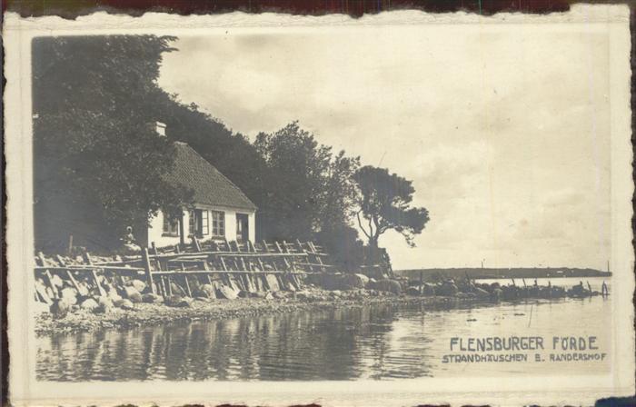 Flensburg Förde Strandhäuschen