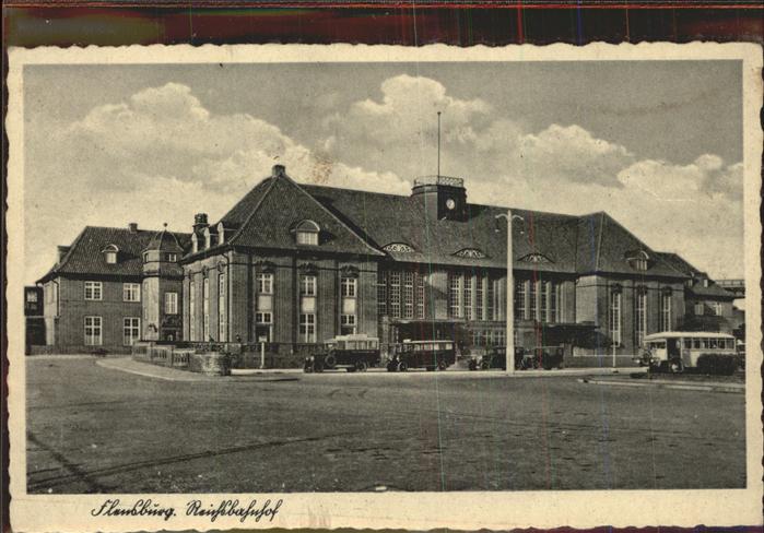 Flensburg Reichsbahnhof Busse Auto