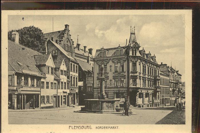 Flensburg Nordermarkt Brunnen