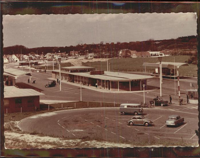 Flensburg Kupfermühle Grenzübergang Busse Autos