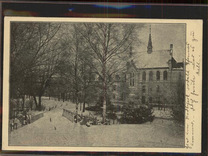 Flensburg Diakonissenhaus im Schnee