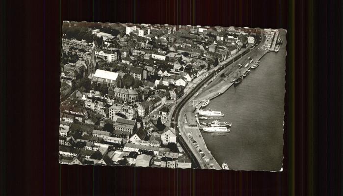 Flensburg Fliegeraufnahme St.Marien mit Förderbrü