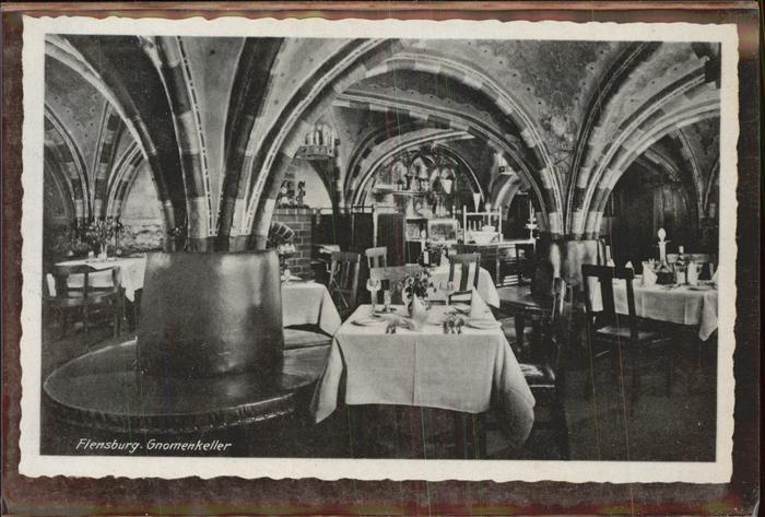 Flensburg Gnomenkeller Restaurant K. Gefke