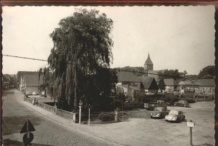 Wildeshausen Ort mit Parkplatz Autos