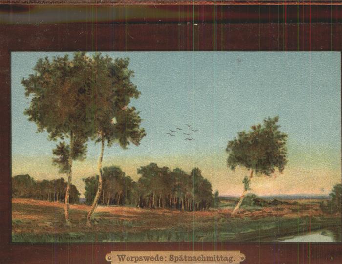 Worpswede Künstlerkarte am Fluss