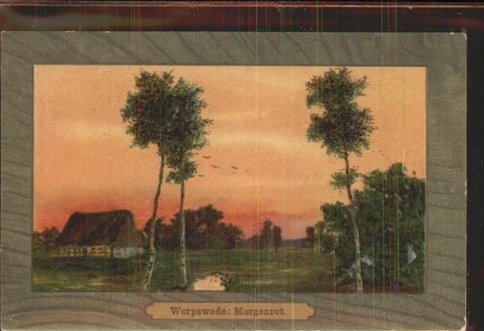 Worpswede Morgenrot Kate Künstlerkarte