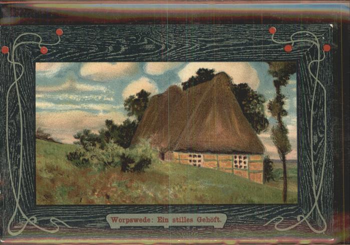 Worpswede Stilles Gehöft Künstlerkarte