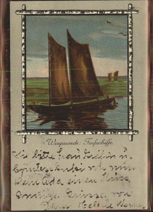 Worpswede Torfschiffe Segelschiffe