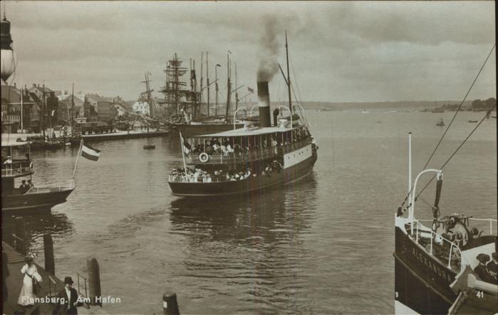 Dampfer Binnenschifffahrt Hafen Flensburg
