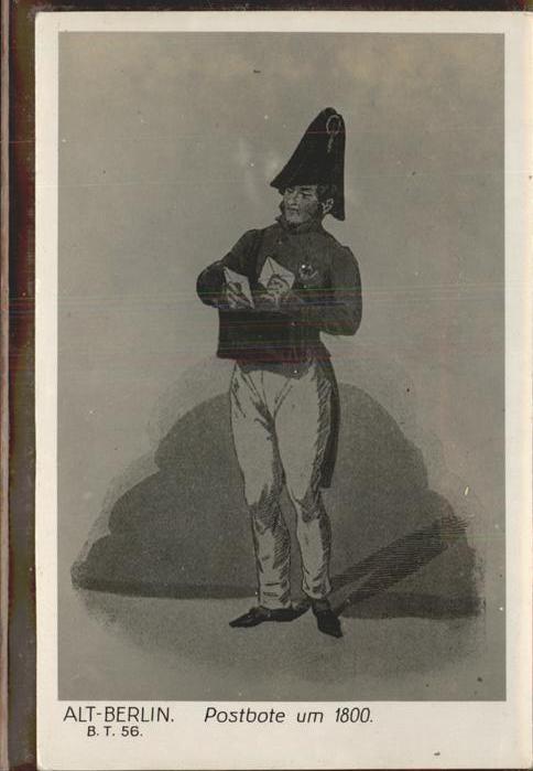Postbote Brieftraeger Alt-Berlin 1800