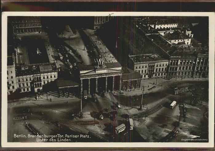 Brandenburgertor Berlin Unter den Linden Fliegeraufnahme
