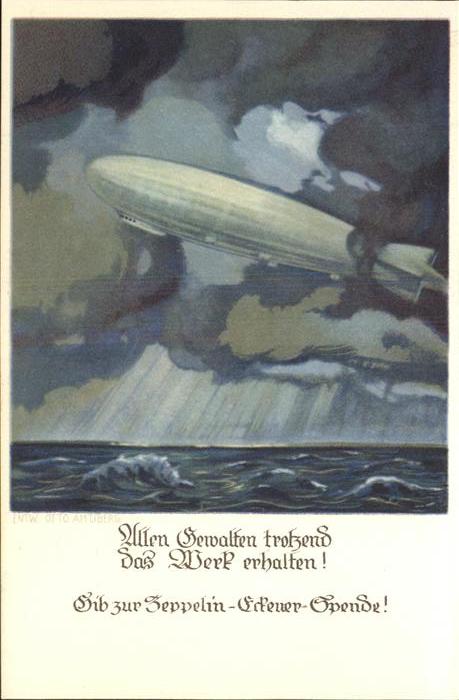 Zeppelin Eckener-Spende Künstlerkarte