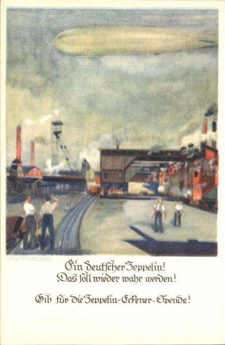 Zeppelin Künstlerkarte Spende