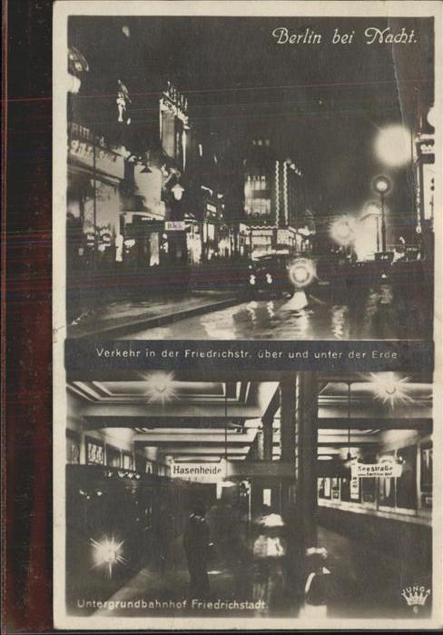 Bahnhof Hasenheide Verkehr Berlin Nacht