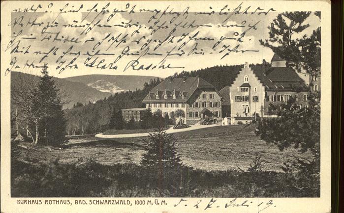 Rothaus Grafenhausen Kurhaus