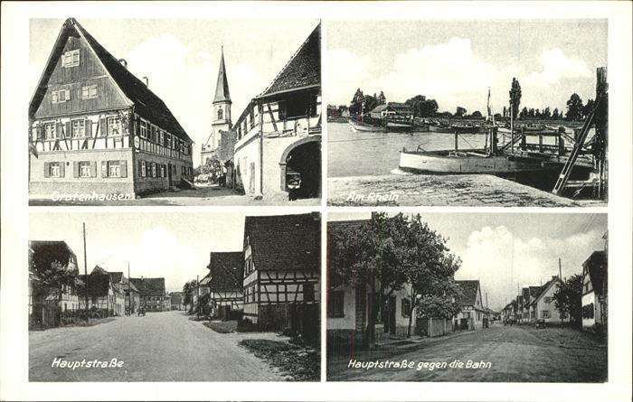 Grafenhausen Schwarzwald Kirche Fachwerkhaus Rheinpartie Haupstr
