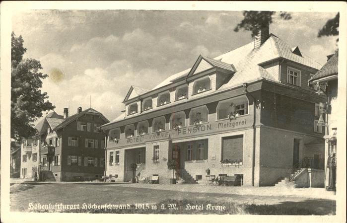 Hoechenschwand Schwarzwald BW Hotel Krone