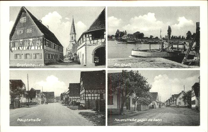 Grafenhausen Schwarzwald Fachwerkhaus Kirche Rheinpartie Hauptst