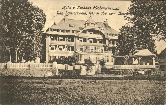 Hoechenschwand Schwarzwald BW Hotel und Kurhaus