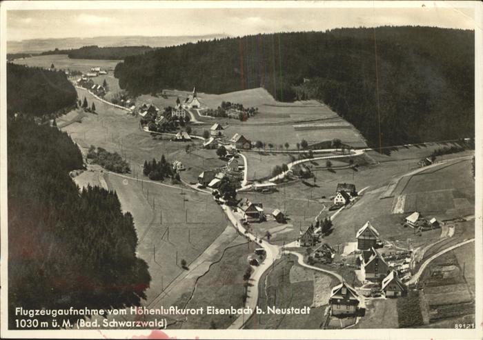 Eisenbach Schwarzwald Fliegeraufnahme