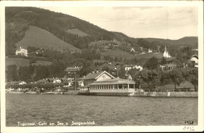 Tegernsee Bayern Cafe am See und Sengerschloss
