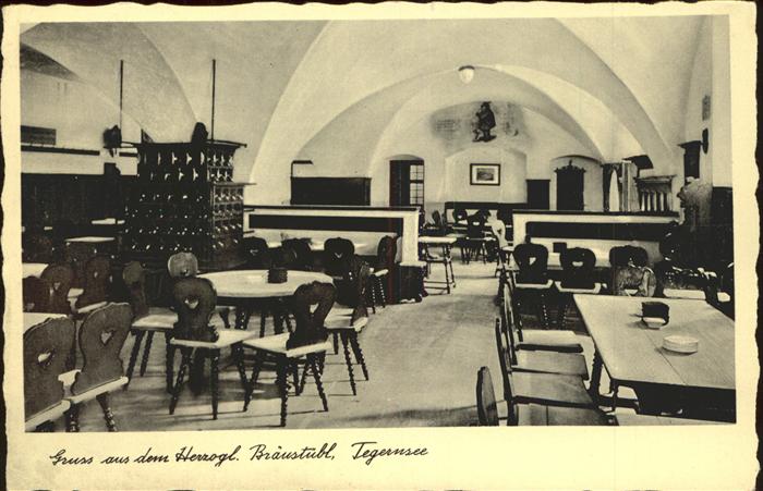 Tegernsee Bayern Herzogl Braeustuebl Gastraum
