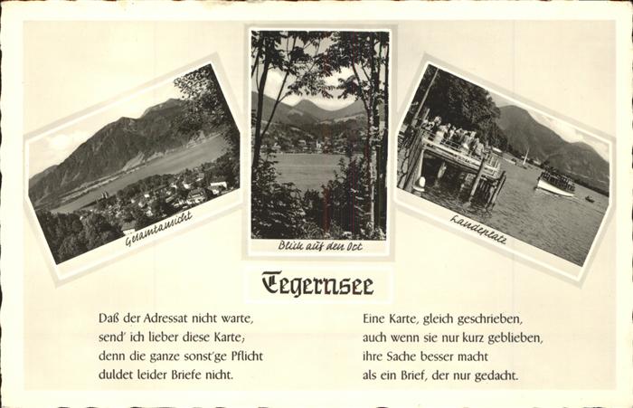 Tegernsee Bayern Panorama Bootsanlegesteg