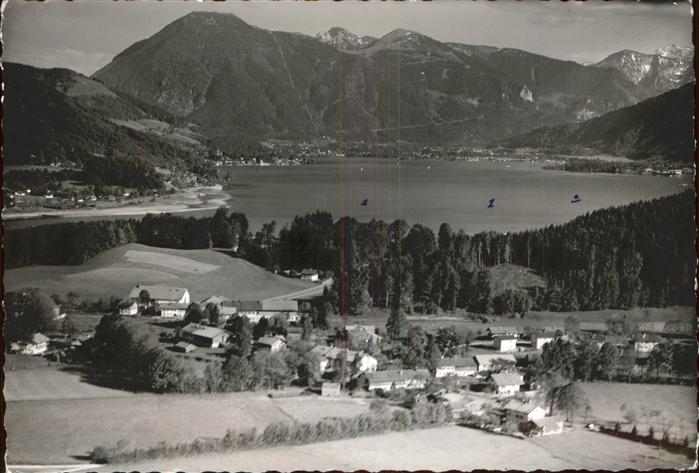 Tegernsee Bayern Fliegeraufnahme