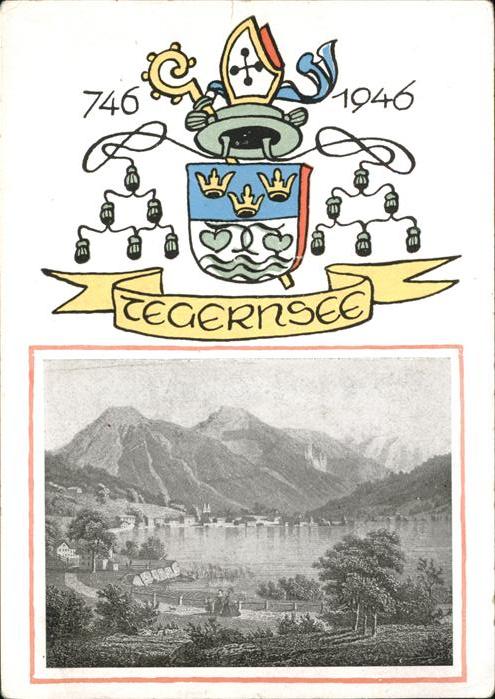 Tegernsee Bayern Panorama Wappen