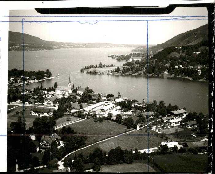 Tegernsee Bayern Fliegeraufnahme