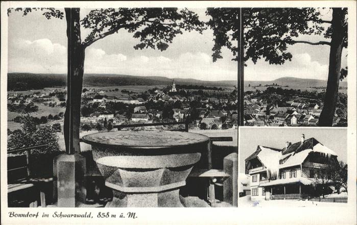 Bonndorf Schwarzwald Panorama Gasthof zum Bahnhof