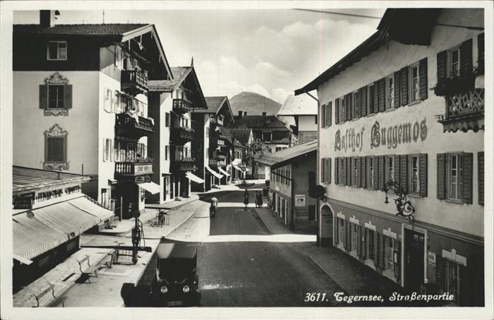 Tegernsee Bayern Strassenpartie Gasthof Guggemoos
