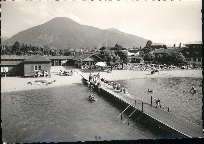 Tegernsee Bayern Strand Landungssteg