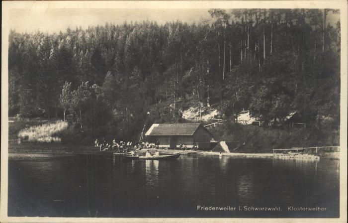 Friedenweiler Klosterweiher Boot