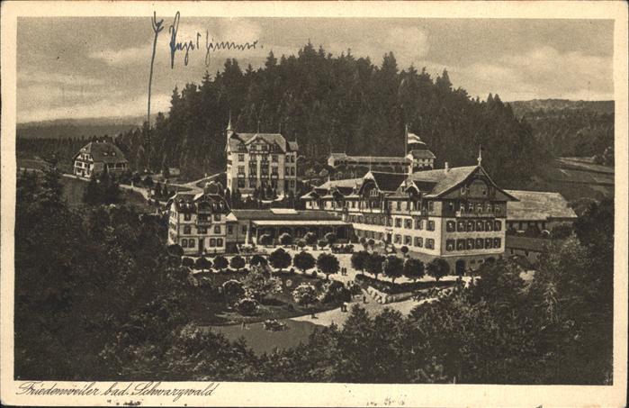 Friedenweiler Hotel Kurhaus Wald- und Höhenluftkurort