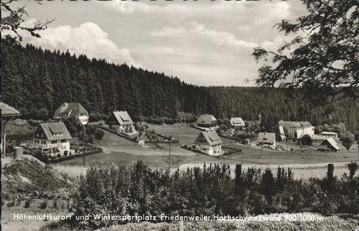 Friedenweiler Teilansicht Höhenluftkurort Wintersport