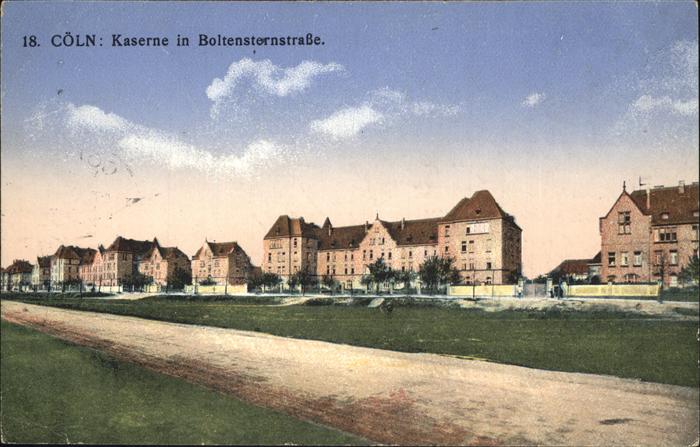 Coeln Rhein Kaserne Boltensternstrasse Feldpost