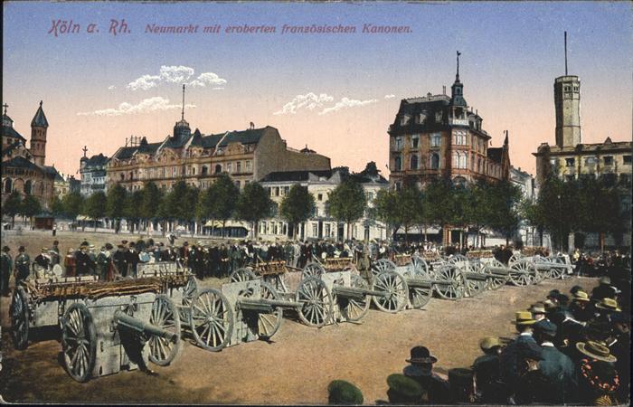 Koeln Rhein Neumarkt Kanone