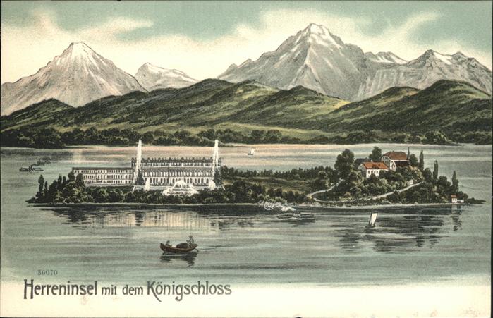 Prien Chiemsee Herreninsel Herrenchiemsee Königsschlos