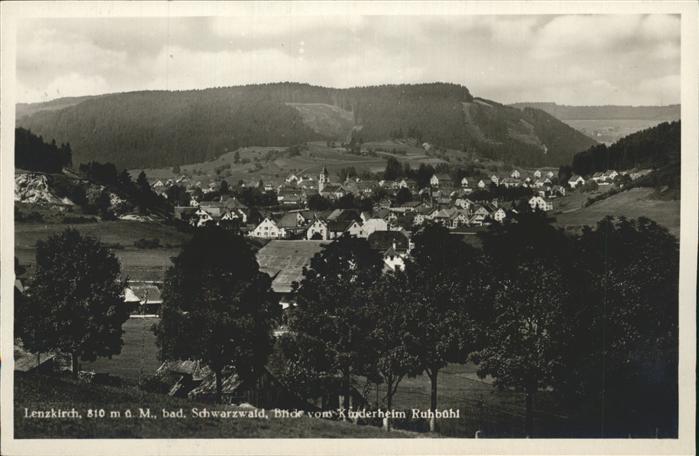 Lenzkirch Hochschwarzwald BW Blick vom Kinderheim Ruhbuehl heilklimatischer Kuro