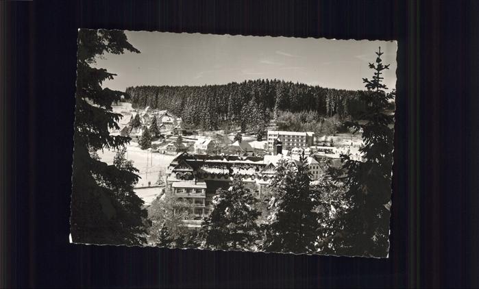 Friedenweiler Blick vom Wald Schloss Kinderheilstaette