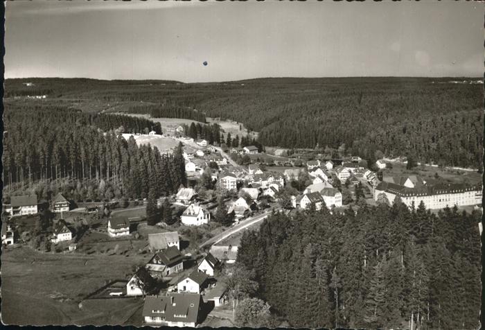Friedenweiler Fliegeraufnahme Höhenluftkurort Winters