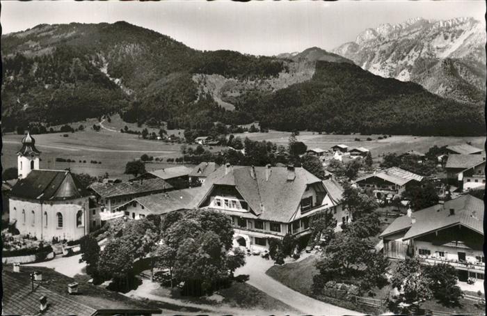 Schleching Ortsansicht mit Kirche